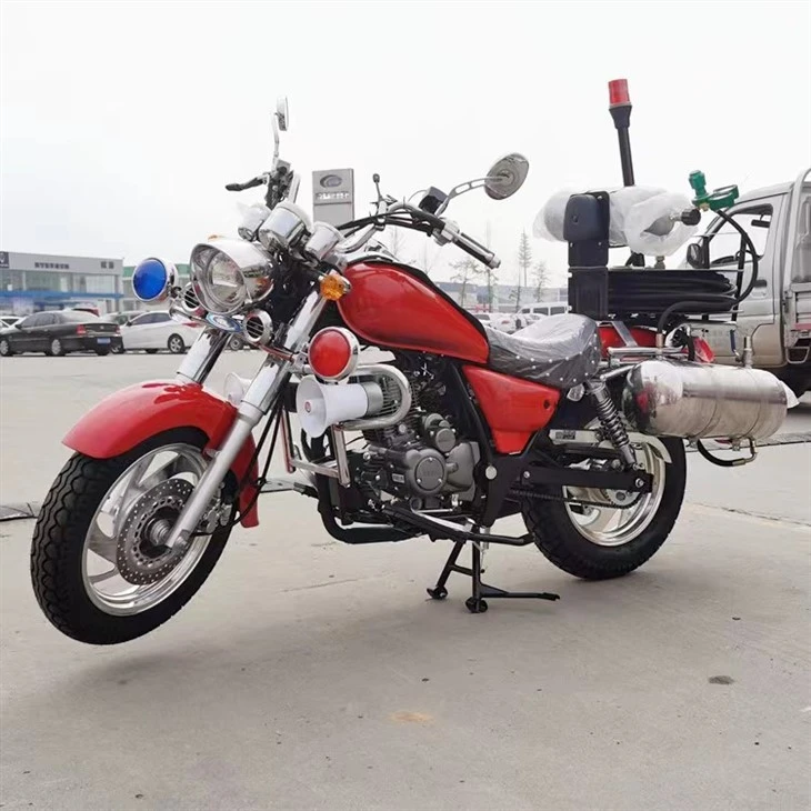 Moto de bomberos de dos ruedas